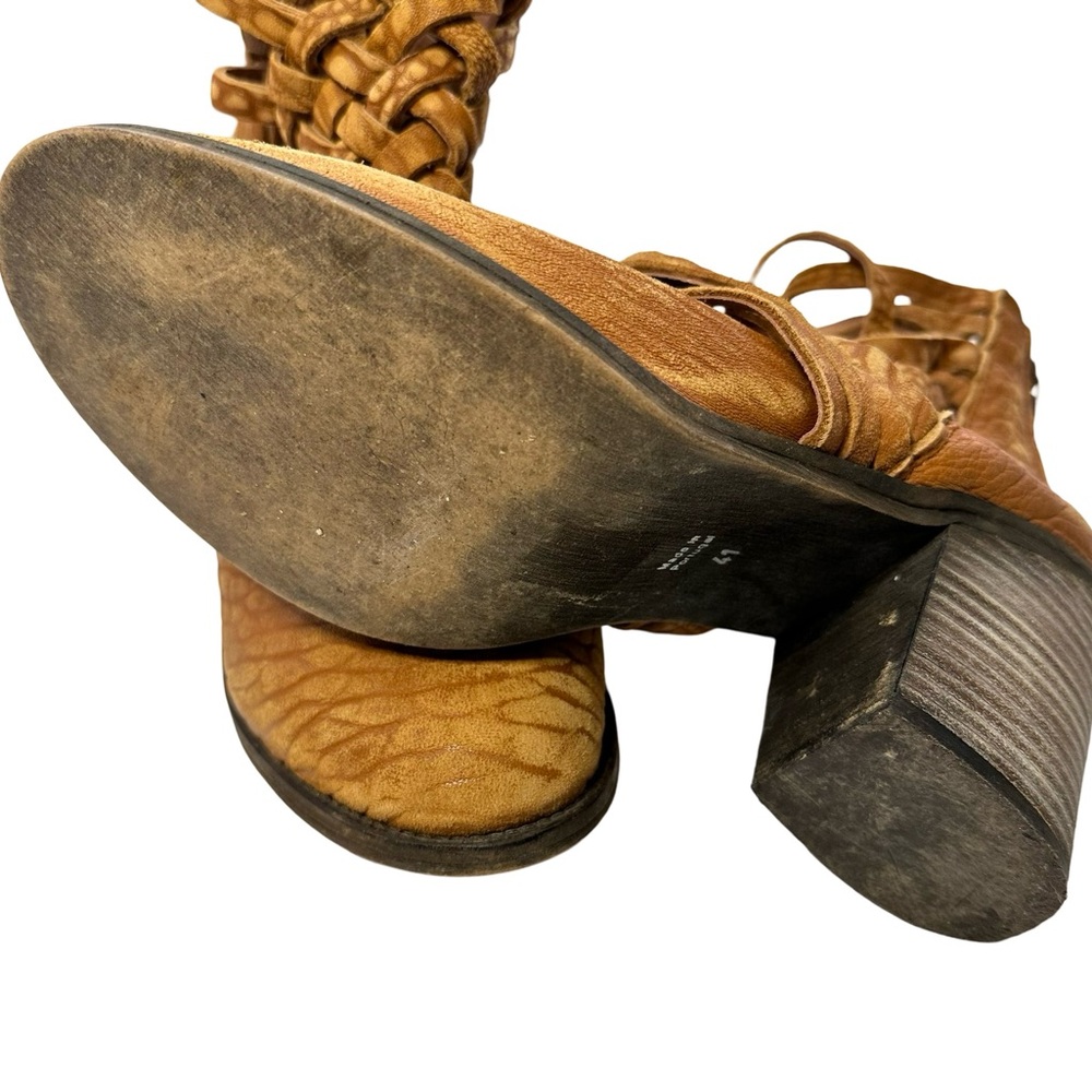 Free People Woven Leather Booties - Picture 6 of 8